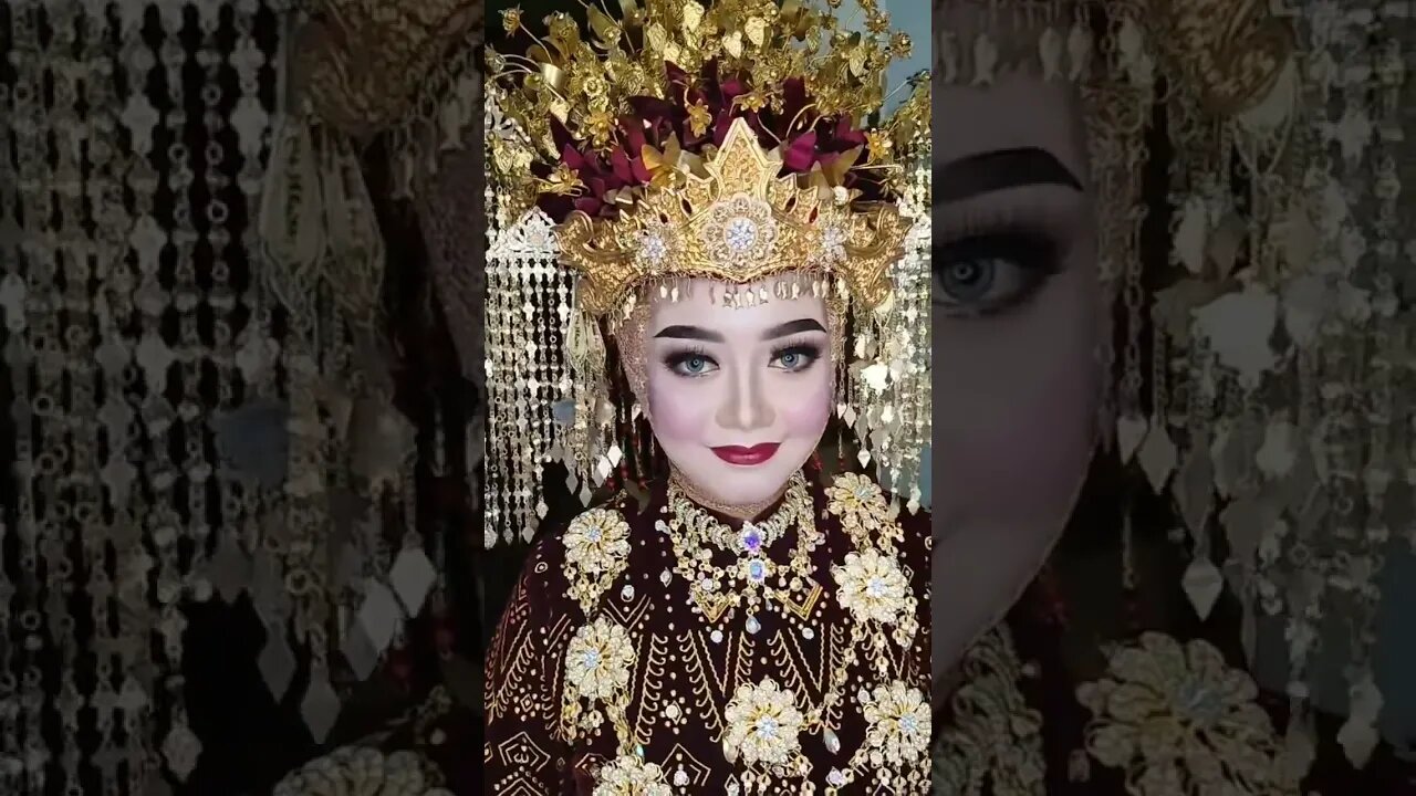 Pakaian Pengantin Palembang Sumatera Selatan #shorts #short #shortvideo
