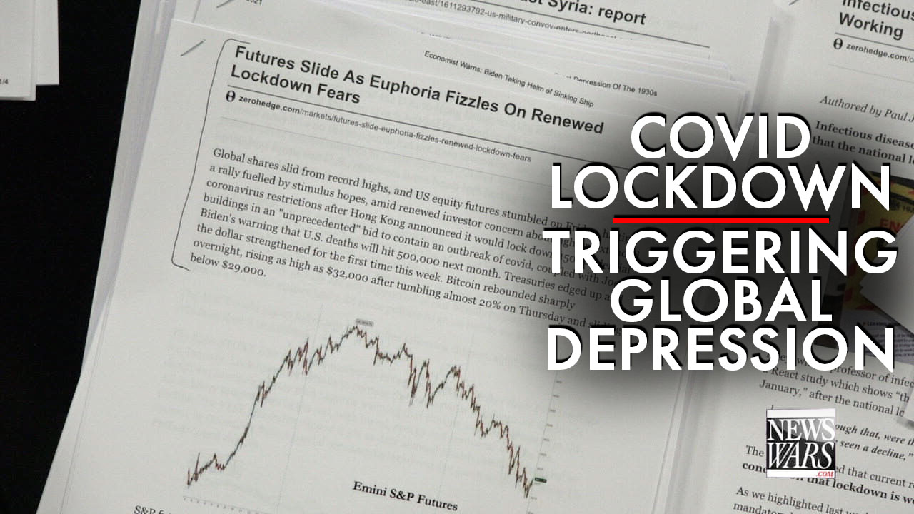 Wall Street Confirm Covid Lockdown Is Triggering Global Depression Stock Market Crash!