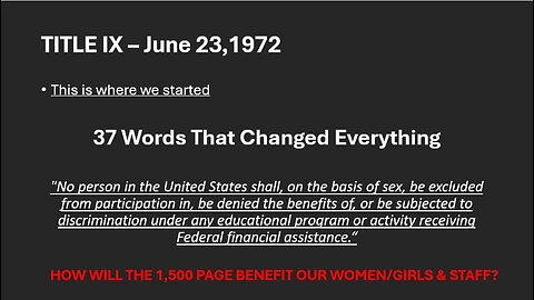 Title ix revisions update - what will your school board do?