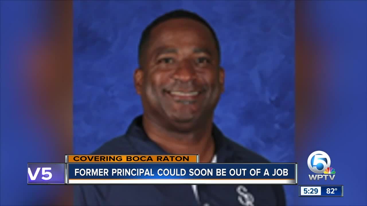Former principal could soon be out of a job