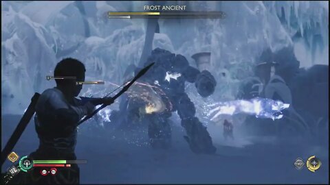 Frost Ancient Boss Fight | God of War: Ragnarök 4K Clips (PS5, PS4) | God of War Ragnarok