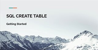 SQL CREATE TABLE Tutorial