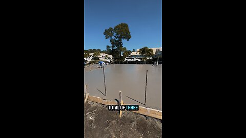 Pouring a concrete slab for a home