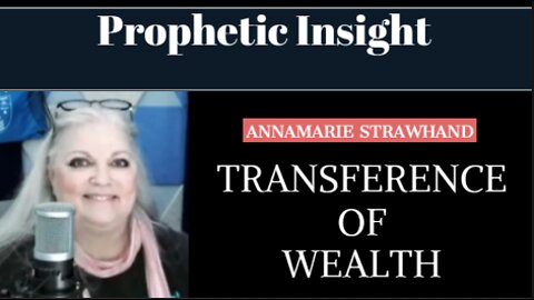 Prophetic Insight: The Transference of Wealth with Annamarie Strawhand