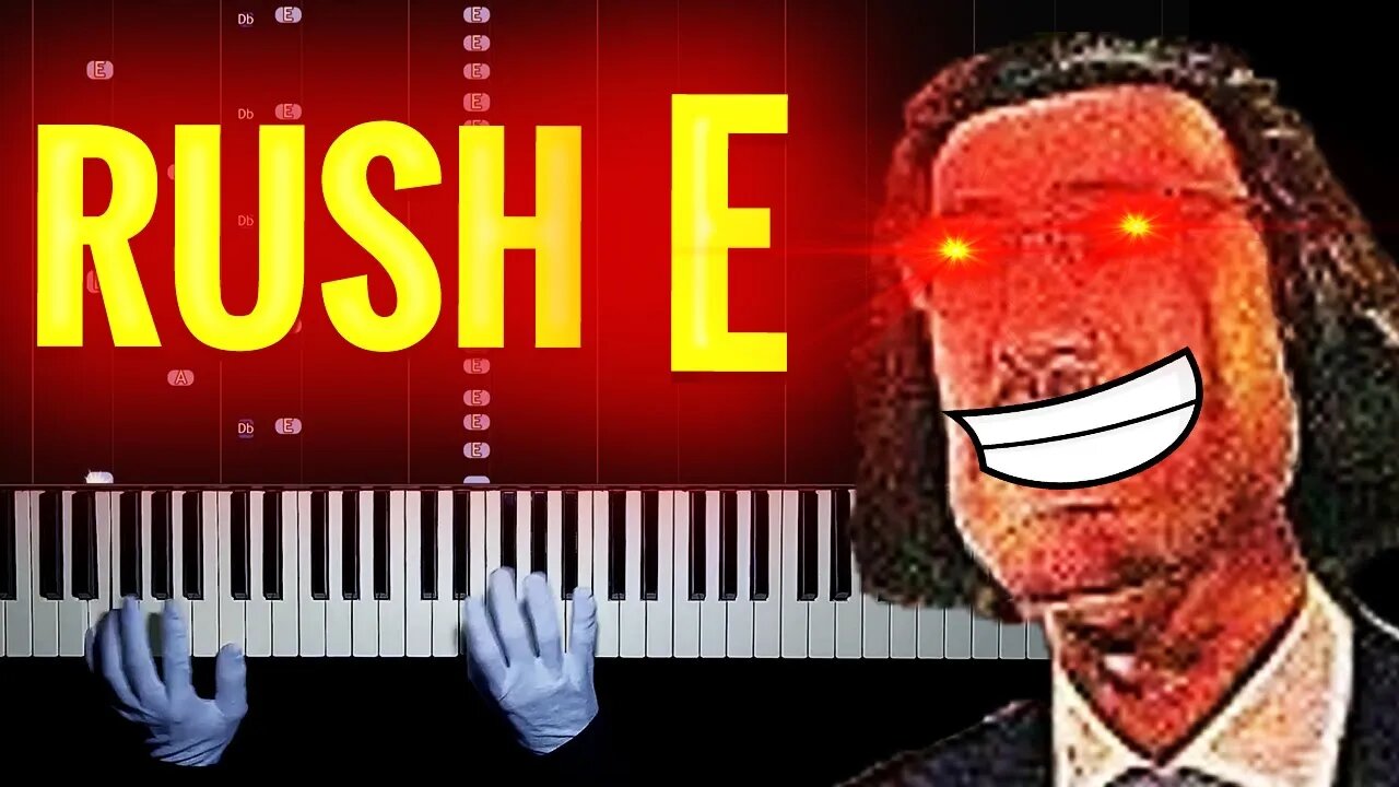 Rush E ACTUALLY PLAYABLE (Real Person) | HARD Piano - Hands Tutorial