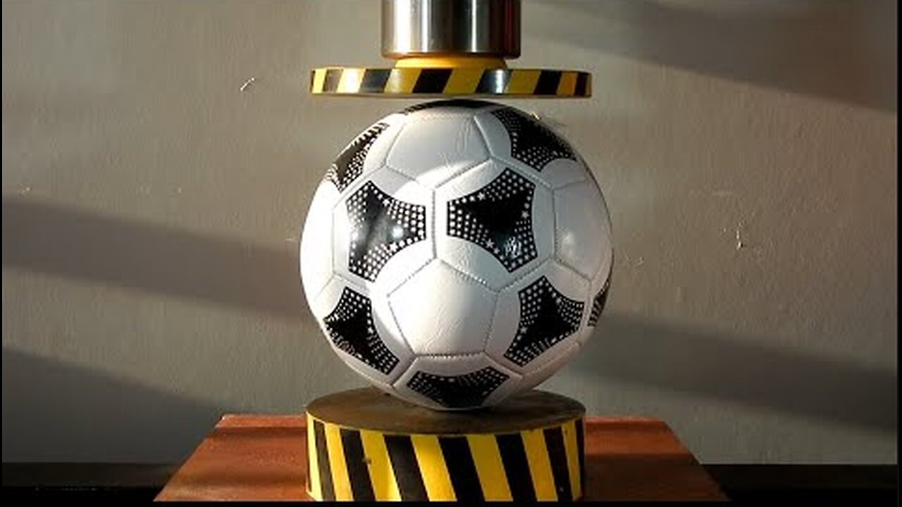 HYDRAULIC PRESS VS SOCCER BALL