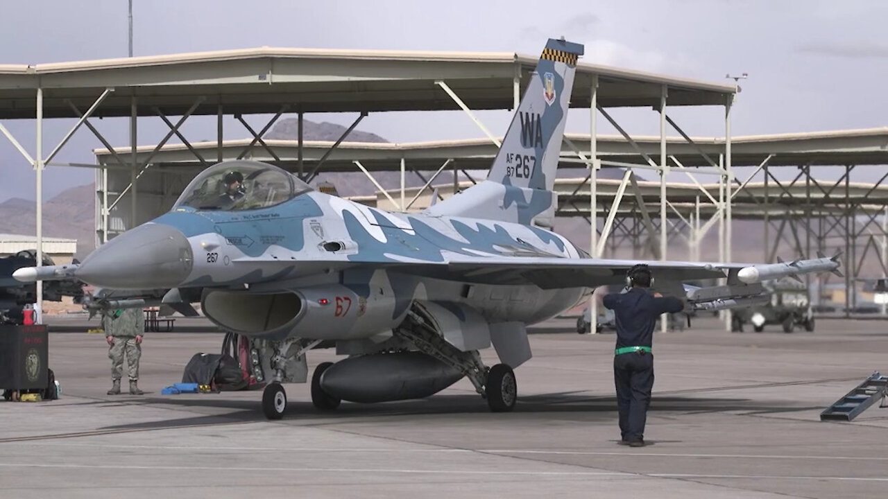 Red Flag Nellis 21-2: Aircraft and flight line B-roll