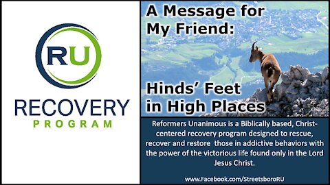 A Message for My Friend...Hinds' Feet in High Places