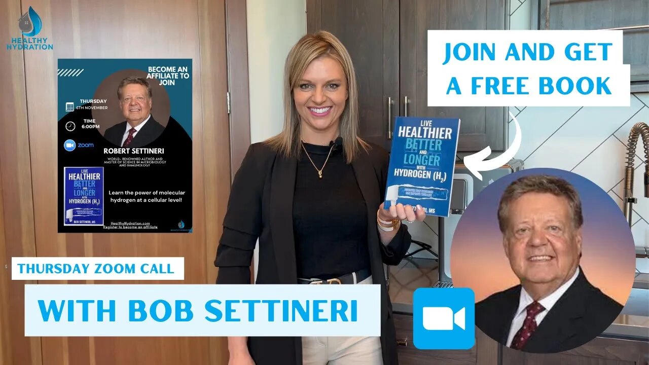Live Healthier, Better and longer with Hydrogen| FREE BOOK from Legend Bob Settineri