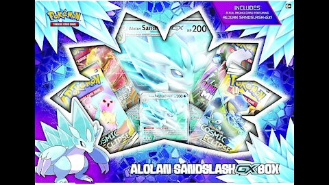 Alolan Sandslash Gx Boxes. Pokemon Card Opening