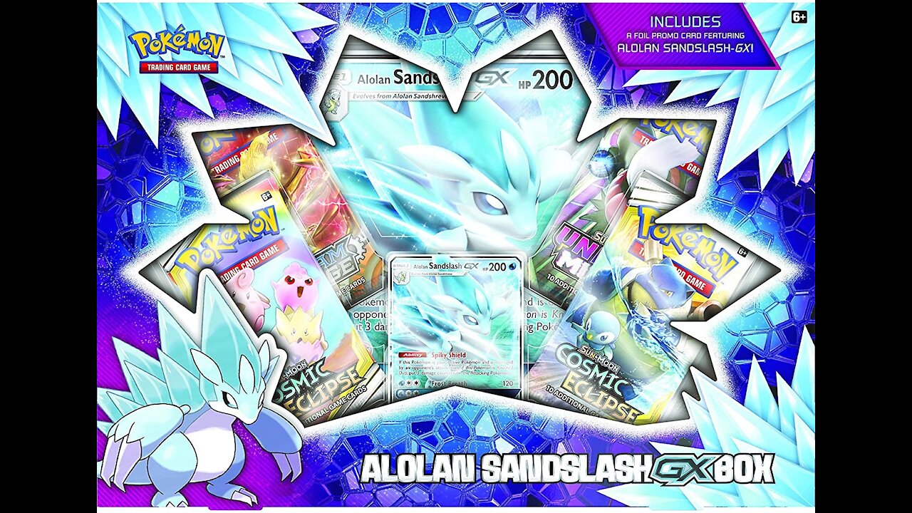 Alolan Sandslash Gx Boxes. Pokemon Card Opening