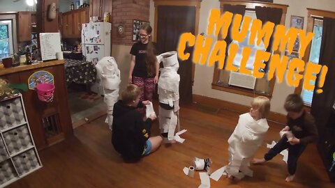 The Mummy Challenge (With Cousins) | Krazy Kidz Creations