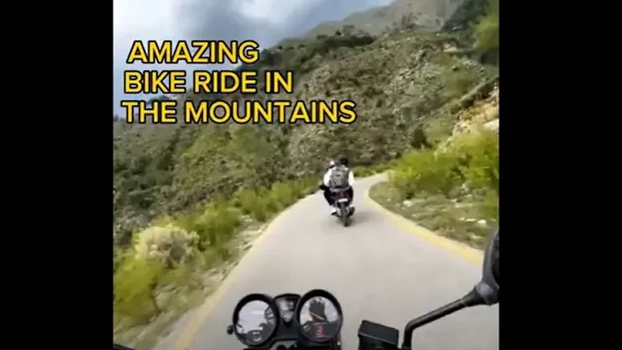 Bike Ride In The Mountains | Towards Umbrella Waterfall | Enjoy The Ride | Beautiful Place and Road