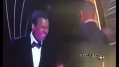 Will Smith Slapping Chris Rock SLOW MOTION - Not Staged