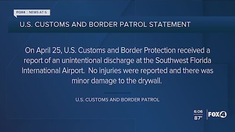 U.S. Customs officer fires gun at RSW