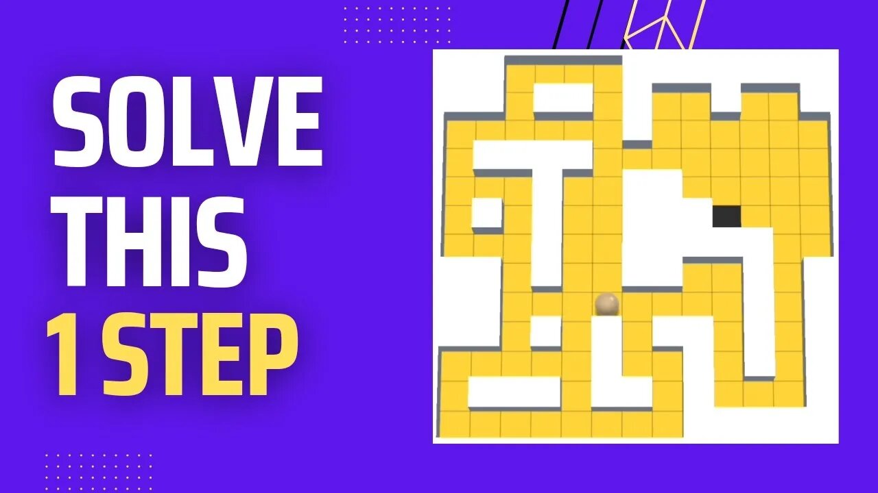 Solve This 1 Step (Classic Maze Game)