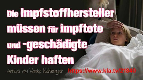 Impfstoffhersteller müssen haften