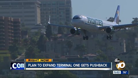 Plan to expand airport terminal gets pushback