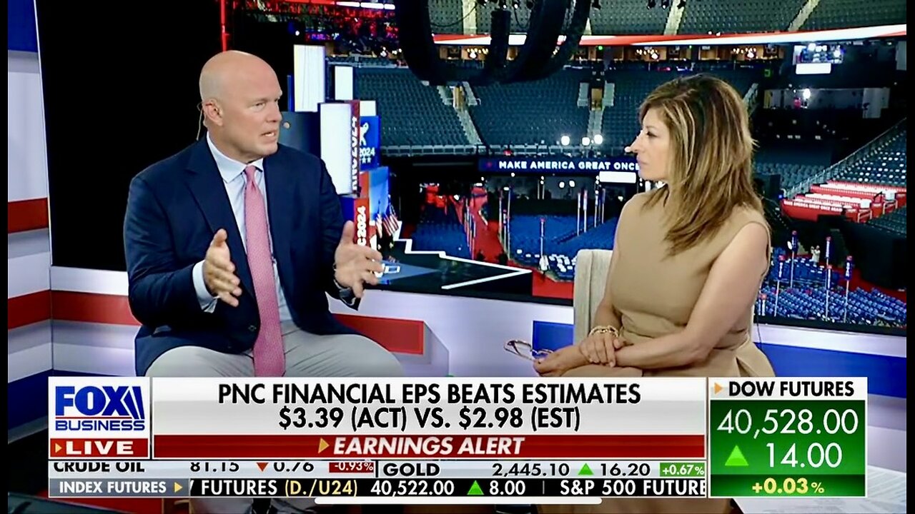 Matt Whitaker on Mornings with Maria - Fox Business 07.16.2024