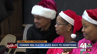 Earl Watson, fiancee give back to KCK community