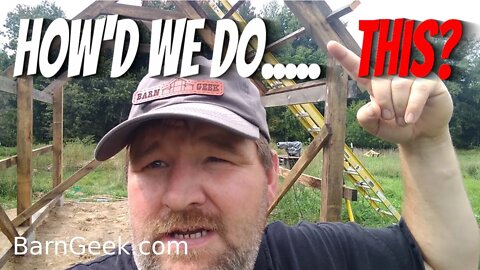 How to Build a Timber Frame Shed with Rough Cut Sawmill Lumber Part2