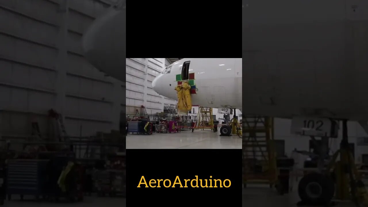 Hilarious DC10 Escape Slide Fail #Aviation #AeroArduino