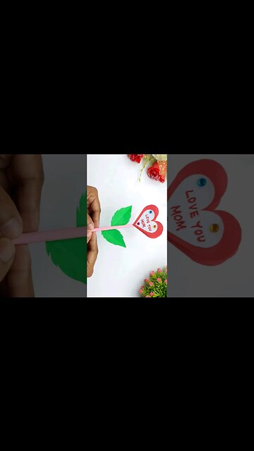 Mothers Day Card Making/Mother's Day Craft Ideas/How to Make Mothers Day Card