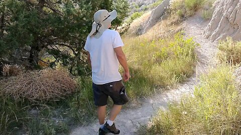 Hiking the badlands
