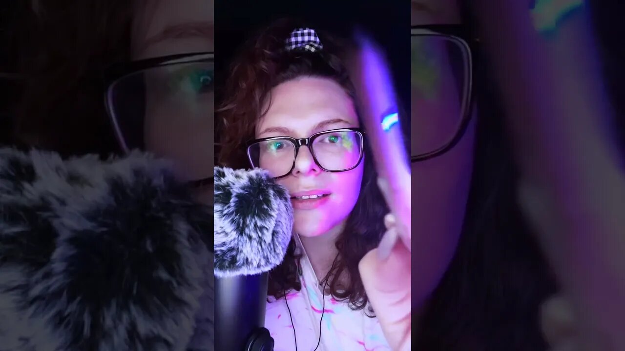 Bestie does your eyebrows 💖 ASMR Sleepover 💖 #asmr #shorts #shortsvideo #grwm #asmrsounds