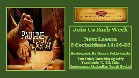The Pauline Epistles - 2 Corinthians 11:16-33