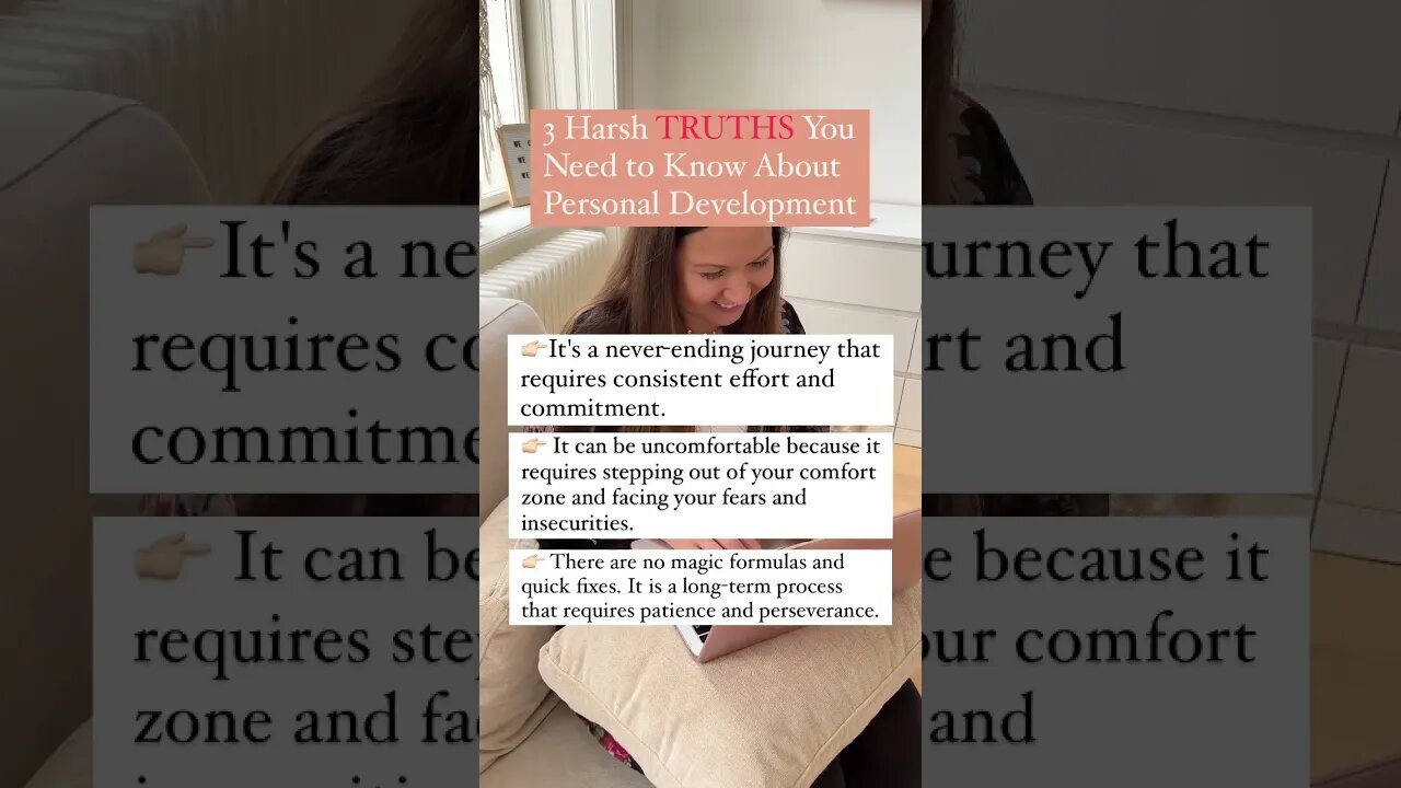 3 Harsh TRUTHS You Need to Know About Personal Development | #shorts