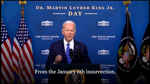 Biden Claims Republicans Attack On Democracy Is Real