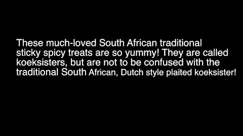 SOUTH AFRICA - Cape Town - Africa Day - Cape Malay Koeksisters (Video) (mNk)