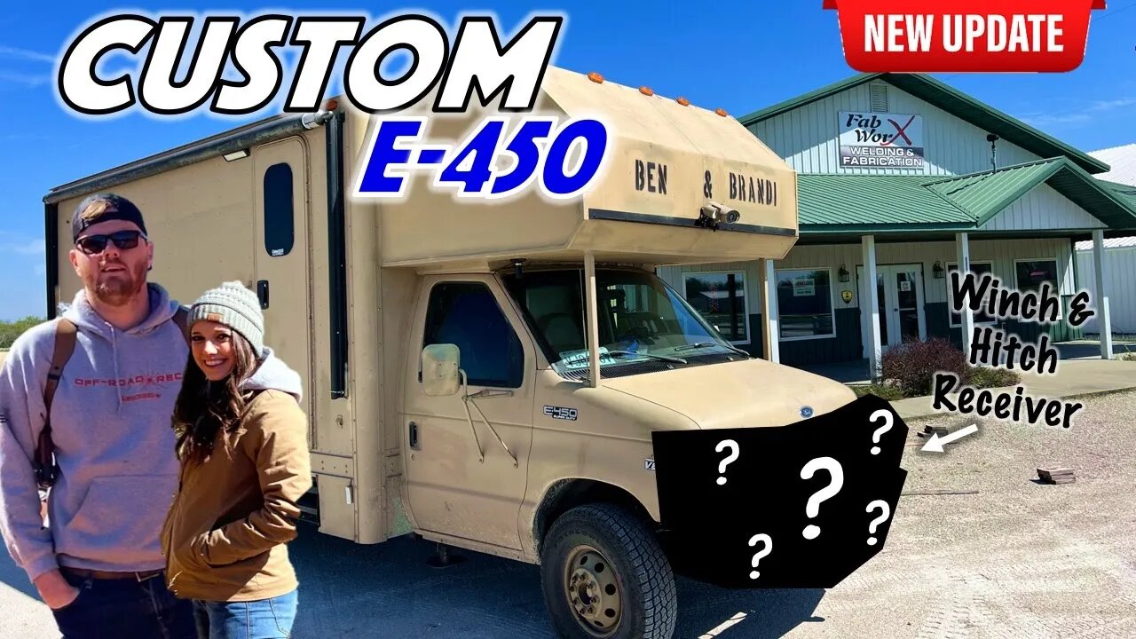 Ford E-450 Box Truck Camper winch and hitch receiver BUMPer & (News Update)