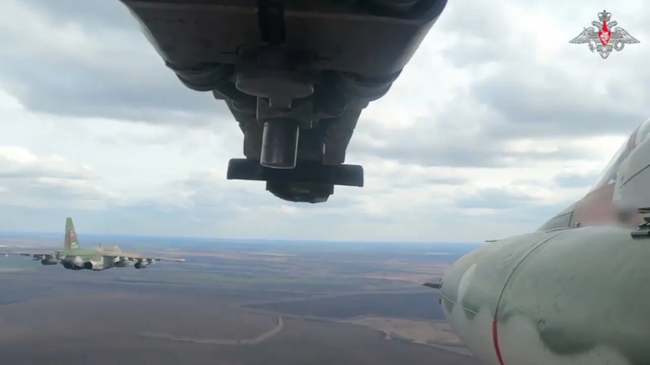 MoD Russia: Combat pair: Su-25 ground-attack aircraft launch missile strikes against AFU facilities.