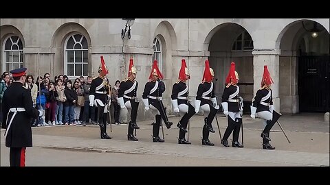 Return swords 4 o'clock inspection #horseguardsparade