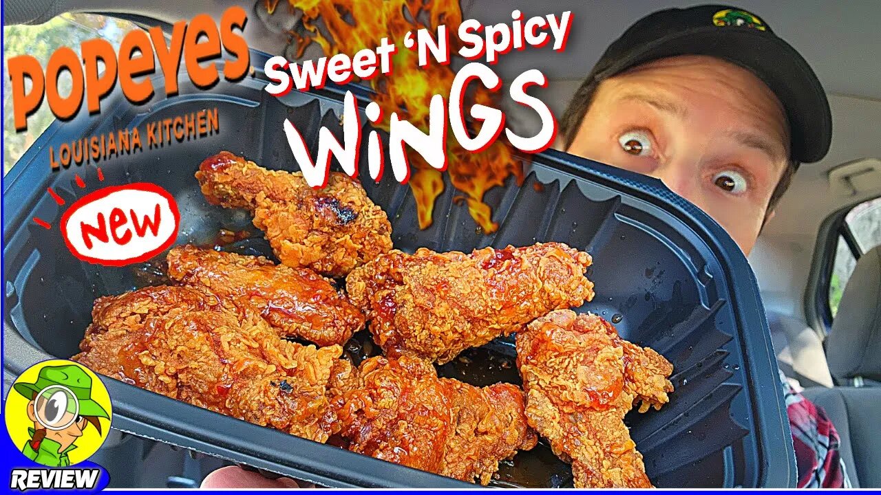 Popeyes® SWEET 'N SPICY WINGS Review ⚜️🔥🐔🪽 Do They Deliver?! 🤔 Peep THIS Out! 🕵️‍♂️