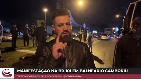 (Parte 1) Manifestação na BR-101 em Balneário Camboriú