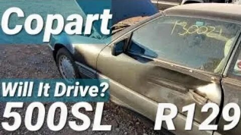 Copart 1992 500SL Mercedes Roadster (R129) Will It Drive?