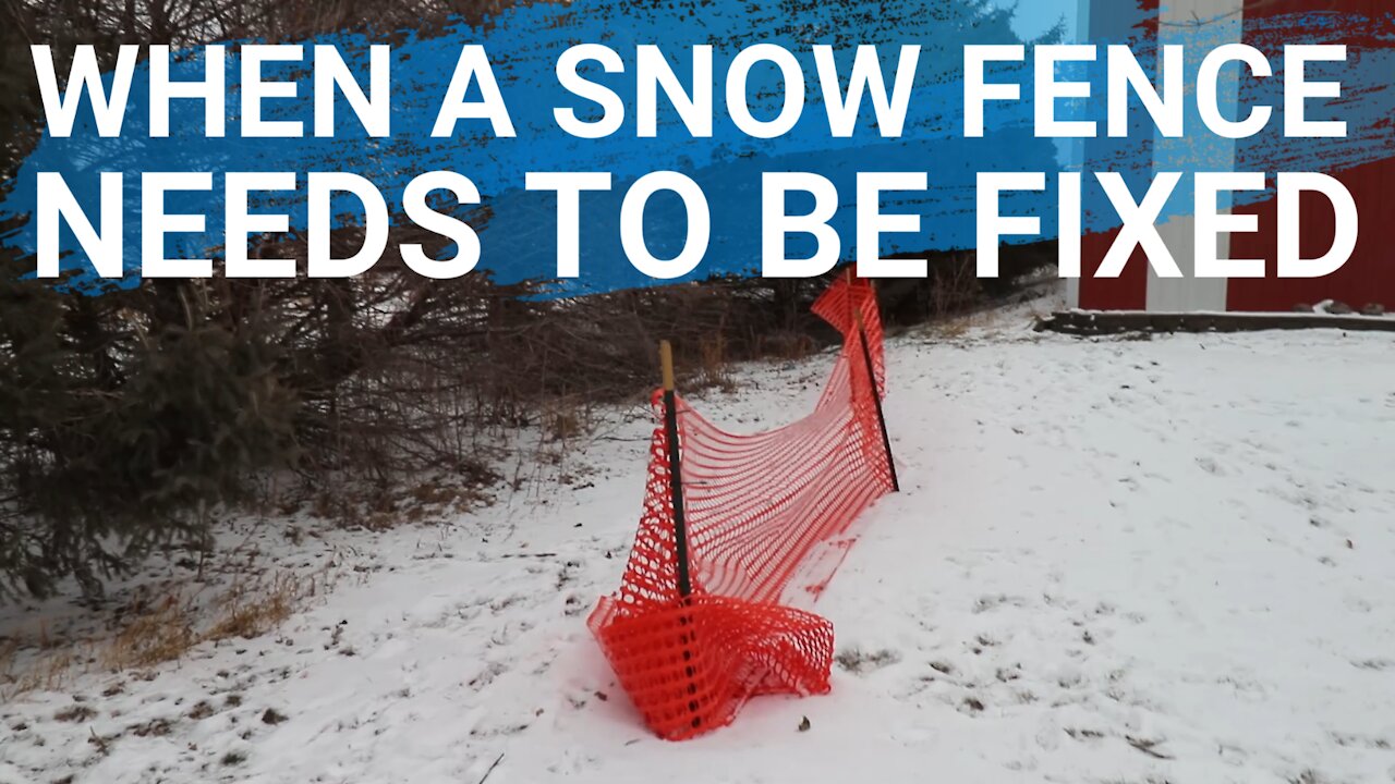 Fixing The Snow Fence A Wind Storm Broke | Quality Is Important For Your Needs.