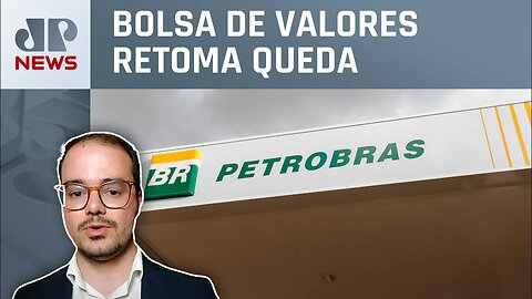 Ibovespa volta a cair puxada por Petrobras e Vale; Alex André analisa