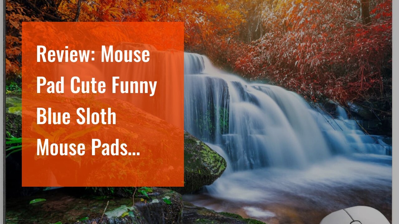 Review: Mouse Pad Cute Funny Blue Sloth Mouse Pads Round Mousepad for Computers Office Laptop P...