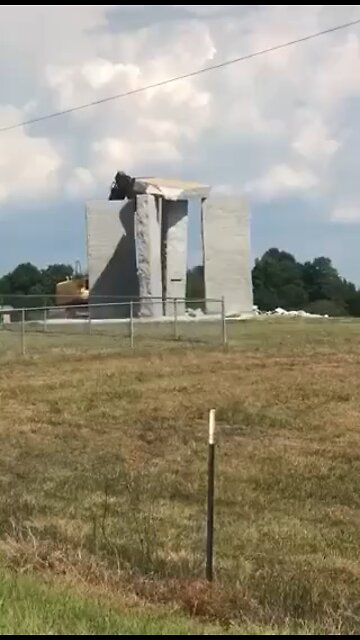 The rest of the Georgia guide stones destroyed