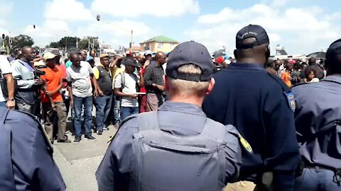 SOUTH AFRICA - Johannesburg - Alexander protest (videos) (XKB)