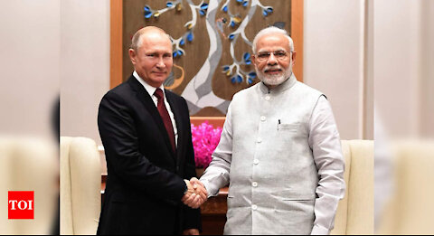 PM Modi hosts President Putin of Russia at Hyderabad House in Delhi