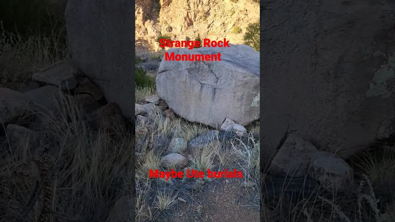 Came across what might be a Ute burial site? Up Grape Creek in Colorado