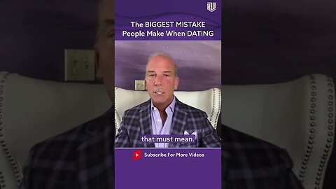 The BIGGEST MISTAKE People Make When DATING #Shorts