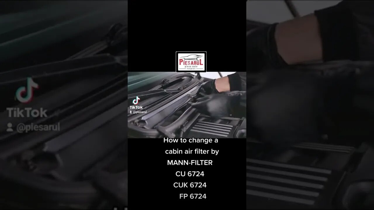 How to #change a #cabin #air #filter by #MANN-FILTER #CU 6724 #CUK 6724 #FP 6724 #piesarul