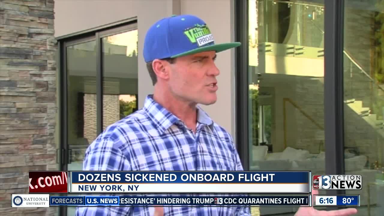 Vanilla Ice on plane of sick people
