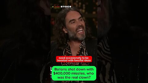 @RussellBrand on the UFO’s getting shot down by $400’000 missiles on BilMaher